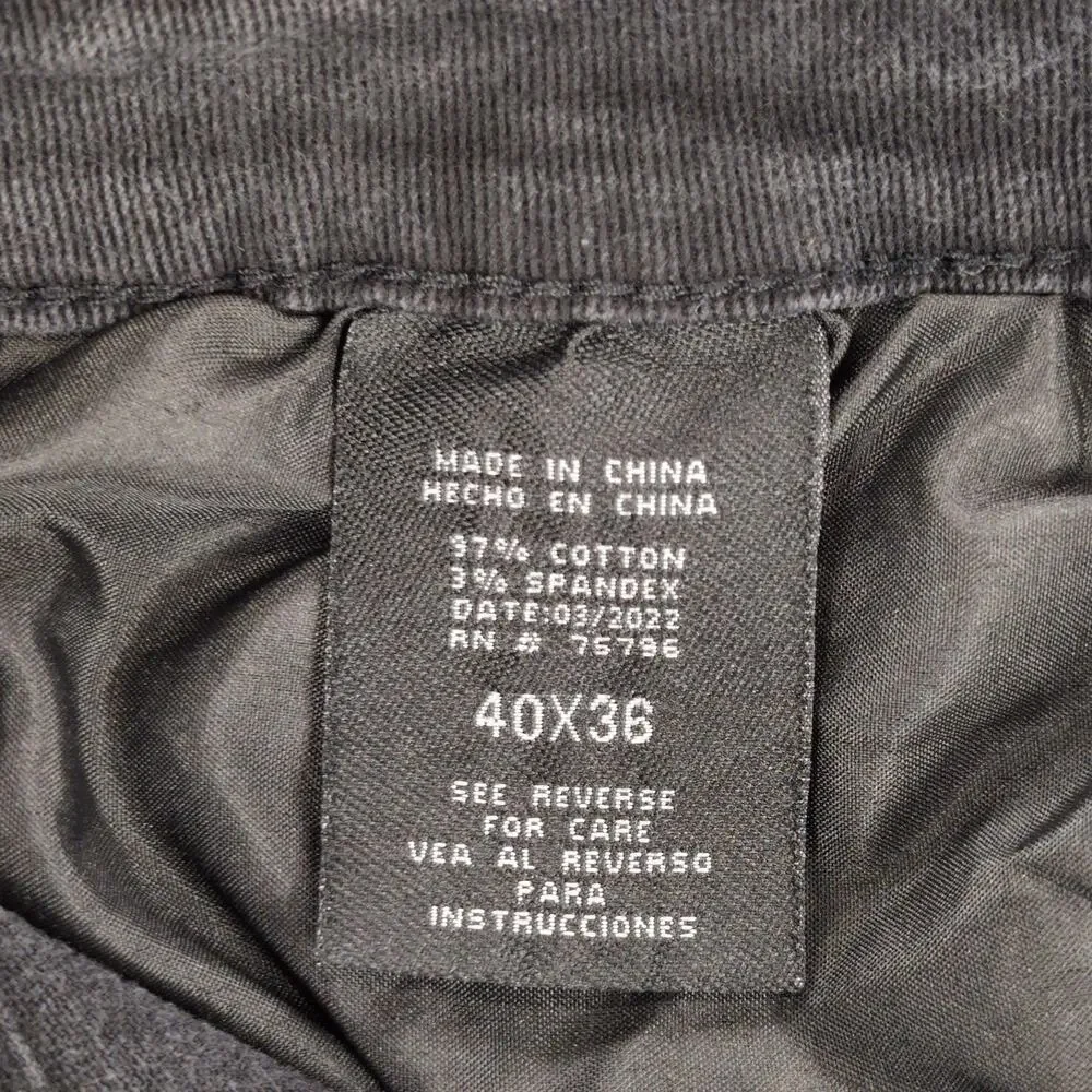 Waimea Jeans Mens 40x36 Black Stacked Fit Skinny Distressed Stretch Cotton